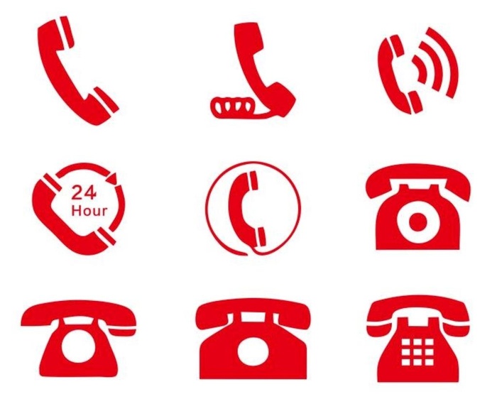 矢量电话图标图片