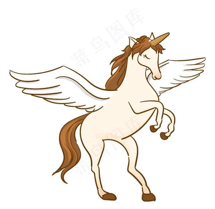 天马图片ai矢量模版下载