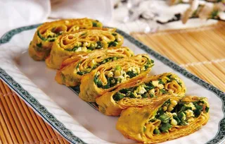 韭菜鸡蛋饼图片