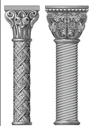 欧式建筑素材矢量图图片