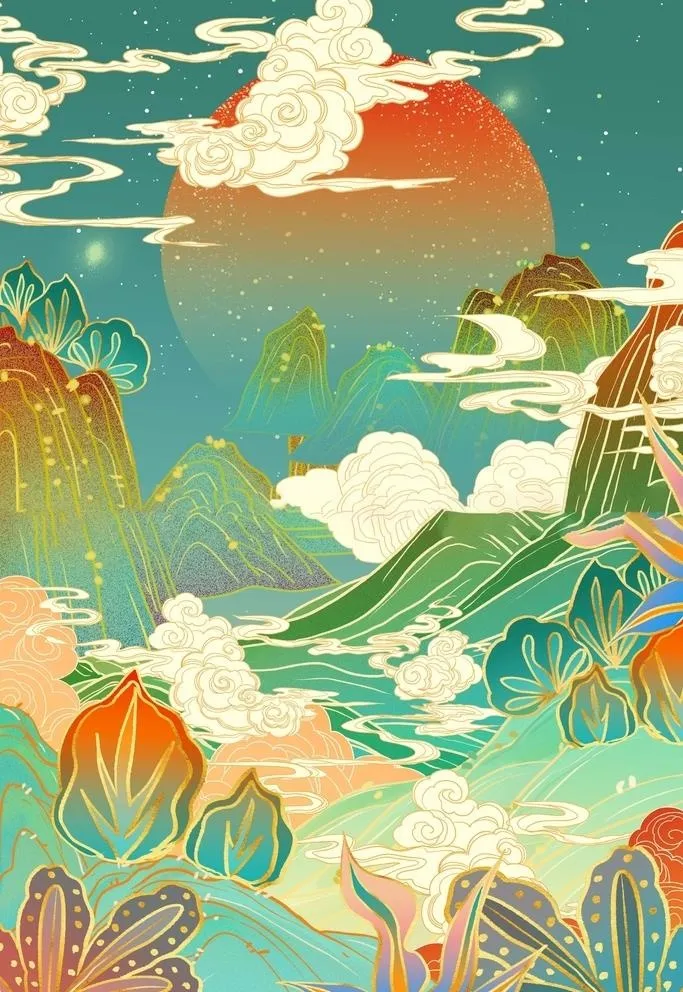 国潮海报设计图片(2000x1000)psd模版下载