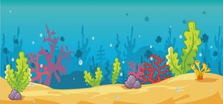 卡通海洋海底背景图片