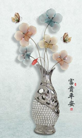 花瓶背景玄关图片