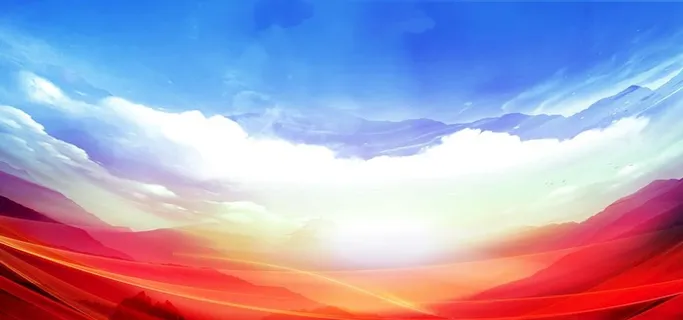 红色蓝天背景图片 红色蓝天背景图片