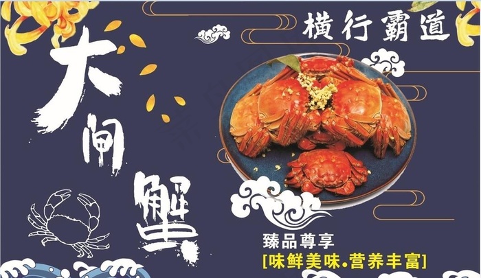 大闸蟹螃蟹阳澄湖大闸蟹图片