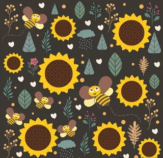 向日葵底纹图片