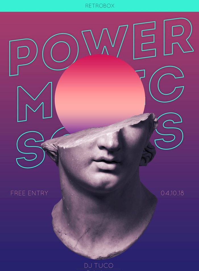 蒸汽波海报图片