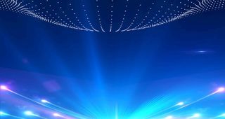 蓝色星光展板背景图片