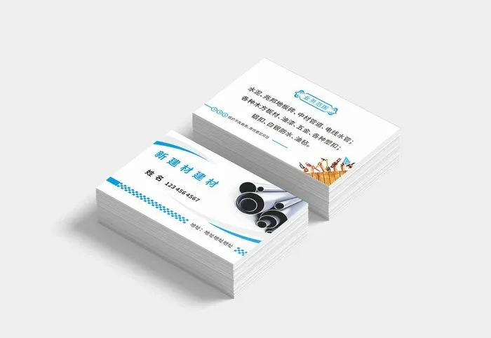 建材名片图片cdr矢量模版下载