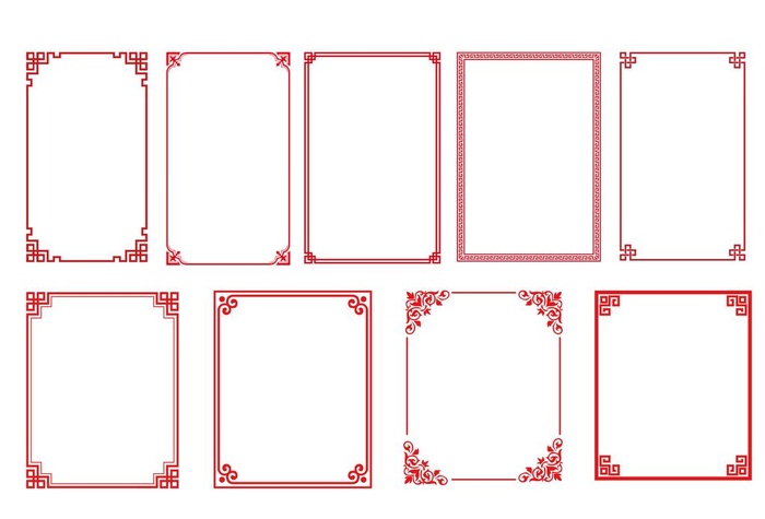中式边框图片