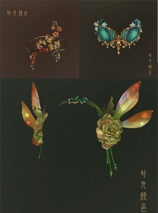 饰品发饰插画图片