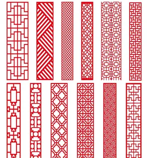 中式花窗花纹图片