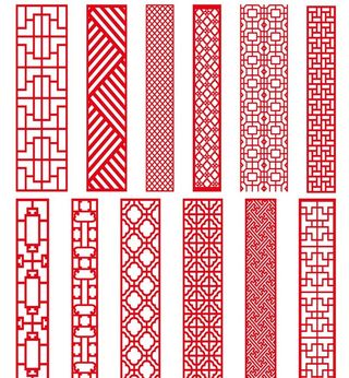 中式花窗花纹图片