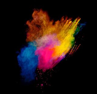 彩色粉尘烟雾图片