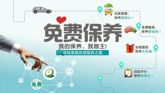 汽车保养图片cdr矢量模版下载