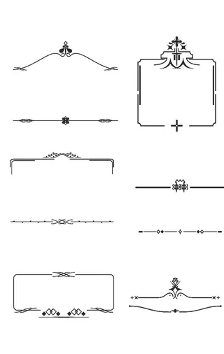 简约欧式花纹边框图片