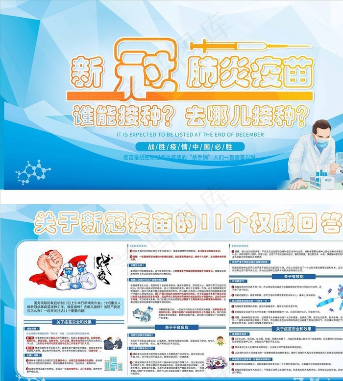 新冠肺炎疫苗谁能接种去哪儿接种图片(7087X7344(DPI:150))psd模版下载