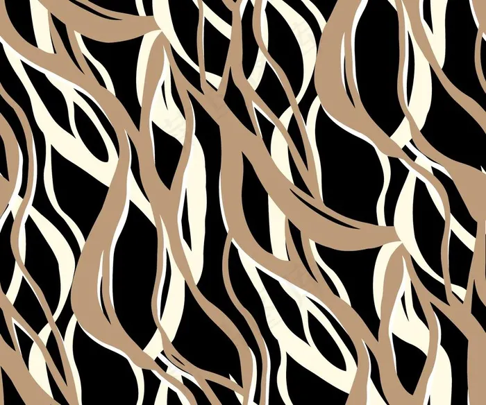 大牌印花斑马纹 图片