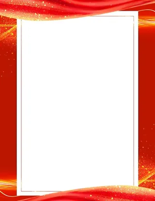 红色边框背景图片