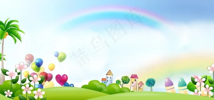 幼儿园学校版报背景图片