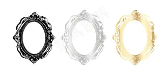 古铜镜矢量图图片