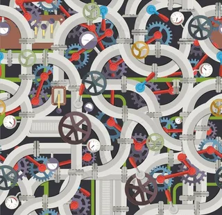 管道四方连续底纹图片