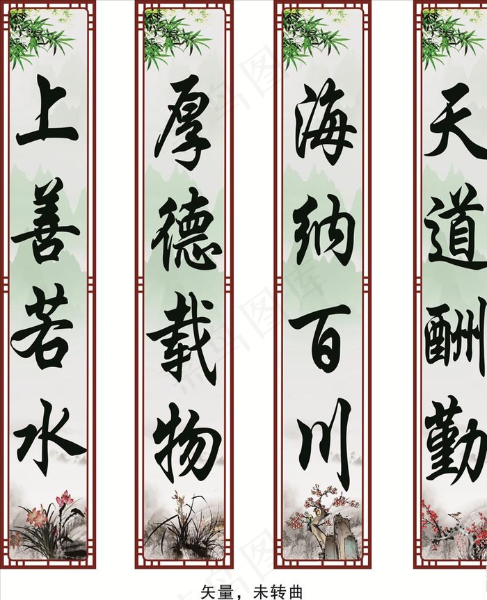 复古立柱图片cdr矢量模版下载