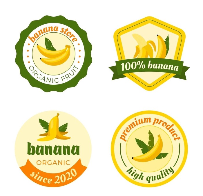 香蕉logo标签图片