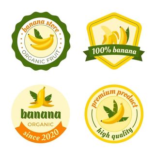 香蕉logo标签图片