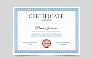 雕刻花纹高档证书图片