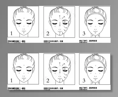 粉底液使用方法图图片