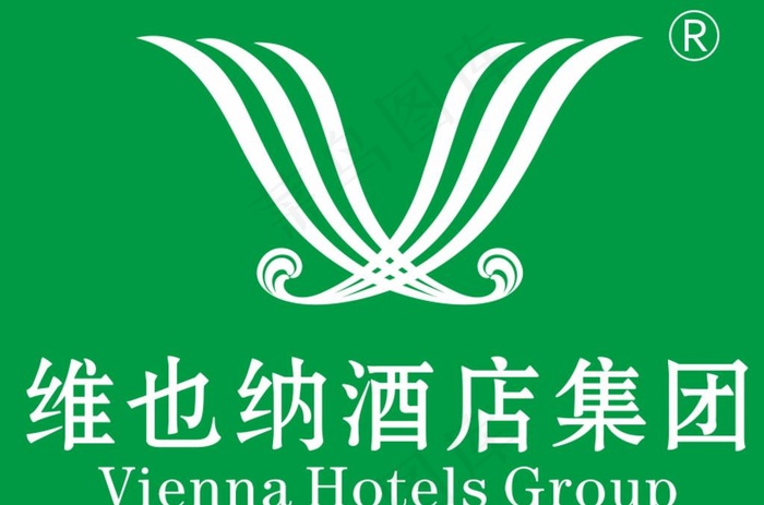 维也纳酒店LOGO图片cdr矢量模版下载