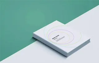 简约白色几何线条封面图片