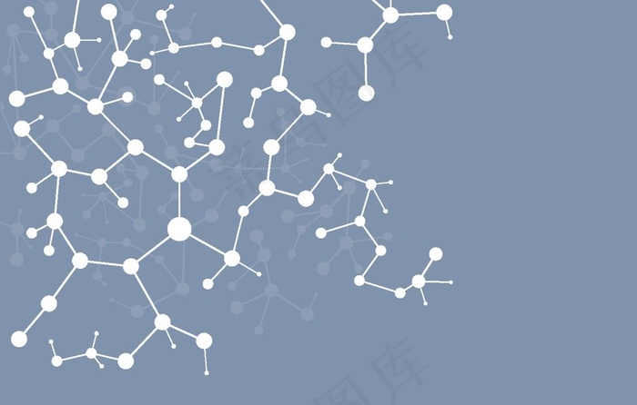 分子背景图片ai矢量模版下载