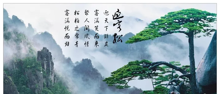 迎客松图片(5118x2362)psd模版下载