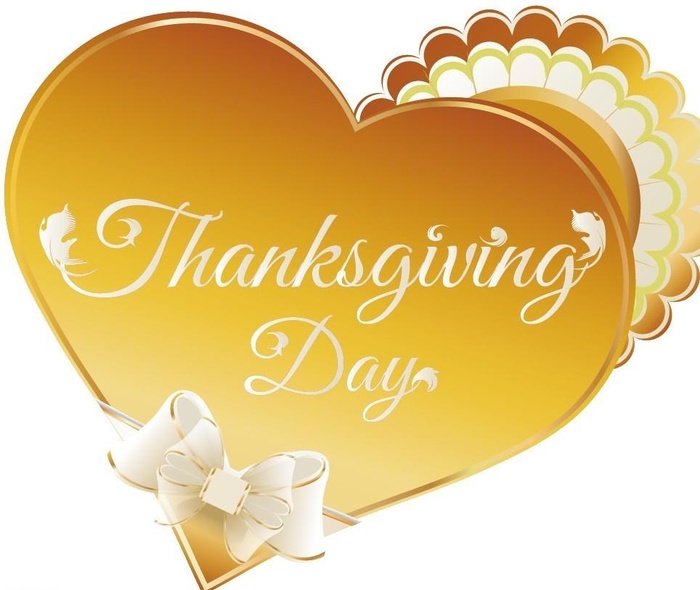 感恩节 蝴蝶结 爱心图片