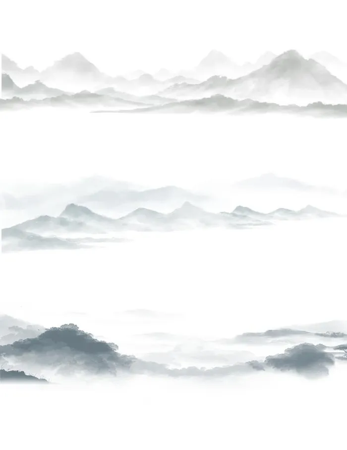 水墨山图片(3072x4107)psd模版下载