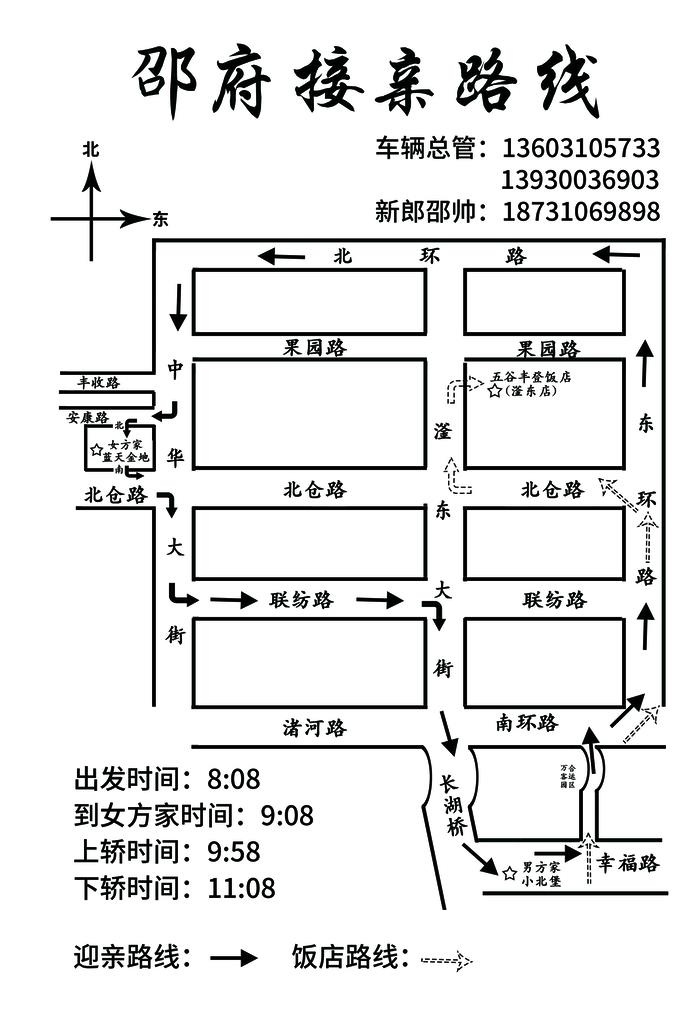 接亲路线图图片(2480x3508)psd模版下载
