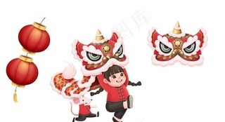 新年醒狮图片