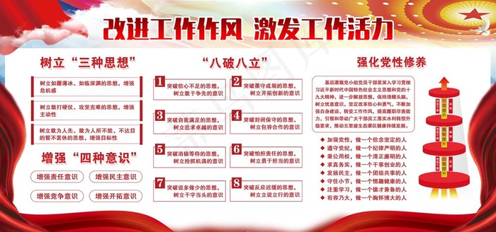 党建宣传栏图片(7087X3543(DPI:150))psd模版下载