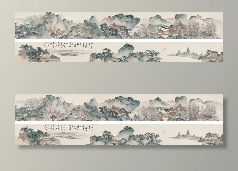 山水长卷图片