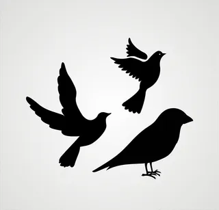 矢量卡通鸟元素设计图片