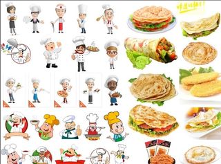 厨师  鸡蛋灌饼  手抓饼图片