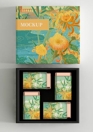 国潮包装样机图片