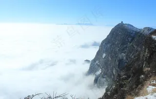 峨眉山雪景图片