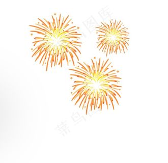 炫彩烟花五彩缤纷节日素材图片