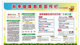 9月秋季中医院健康教育宣传栏图片