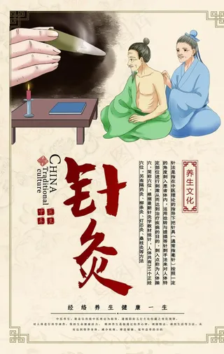 传统医术科普海报图片