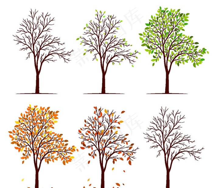 大树图片 矢量树