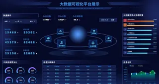 大数据可视化平台展示图片